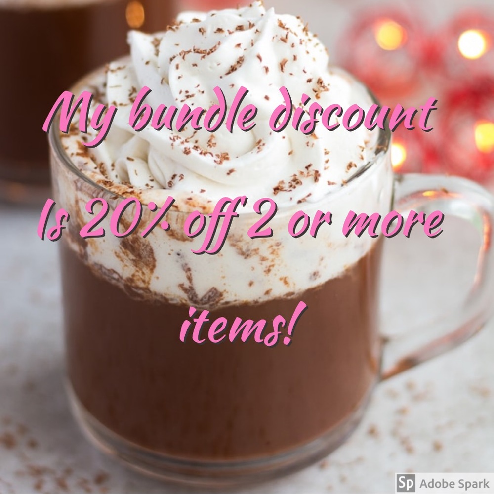 🥳 20% Bundle Discount off any 2 items!🥳